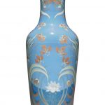 A MEISSEN PORCELAIN PATE-SUR-PATE ART NOUVEAU BLUE-GROUND VASE CIRCA 1900