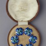 Enamelled Art Nouveau buttons made in Birmingham