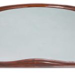 A EUGENE GAILLARD WALNUT MIRROR circa 1900