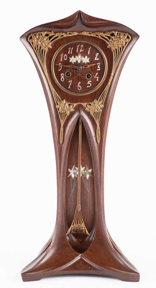 Art Nouveau Mantle Clock Attrib Georges E Nowak