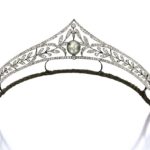 Natural Pearl and Diamond Tiara, Circa 1900