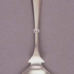 Spoon; silver; with four-leaf clover motif