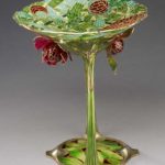 Art Nouveau Dish with Stem