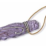 ART NOUVEAU AMETHYST AND DIAMOND PERFUME BOTTLE, HENRI VEVER