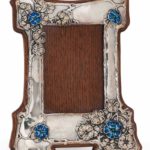 A W.H. HASELER SILVER AND ENAMEL PHOTOGRAPH FRAME 1903