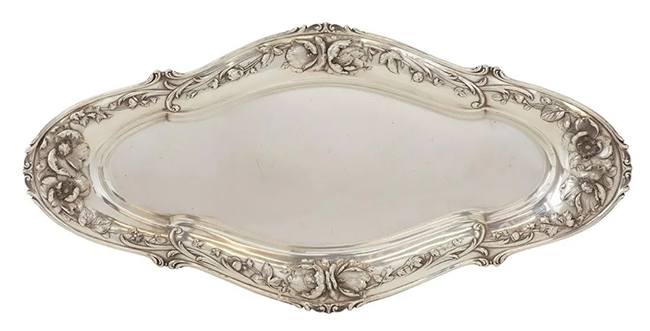 Reed & Barton Art Nouveau Sterling Silver Platter